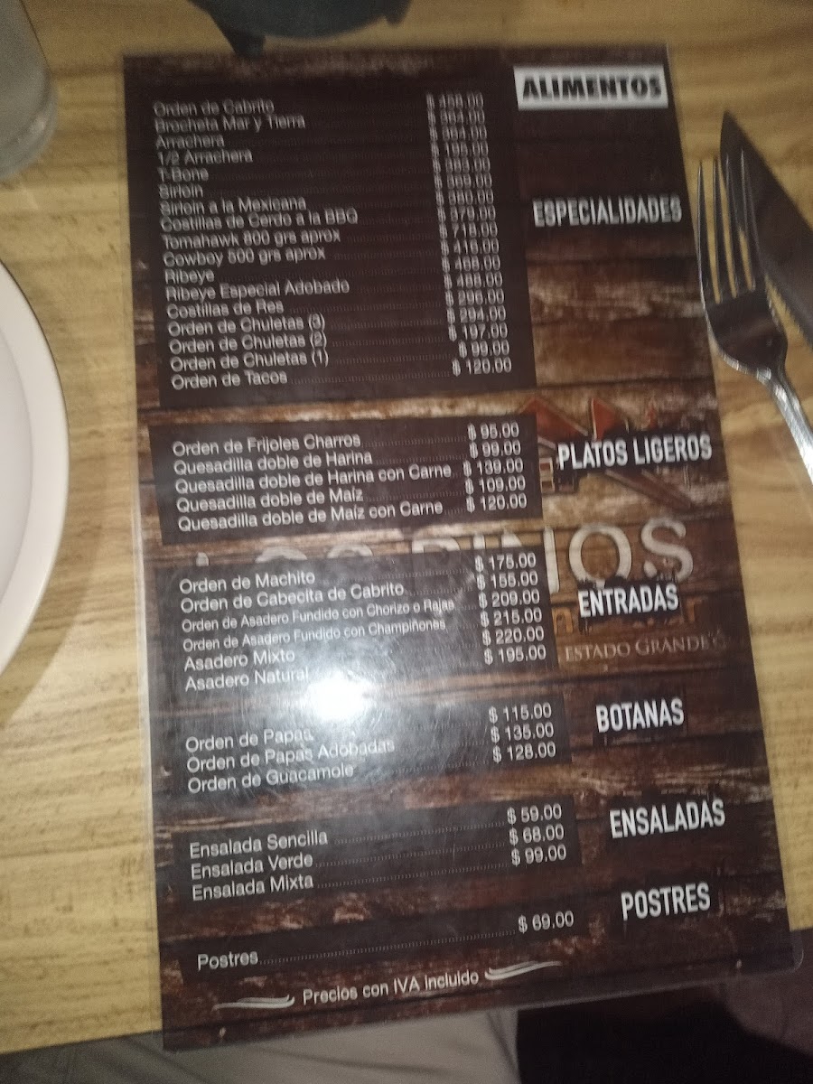 Restaurant Bar Los Pinos Menu - Image 4